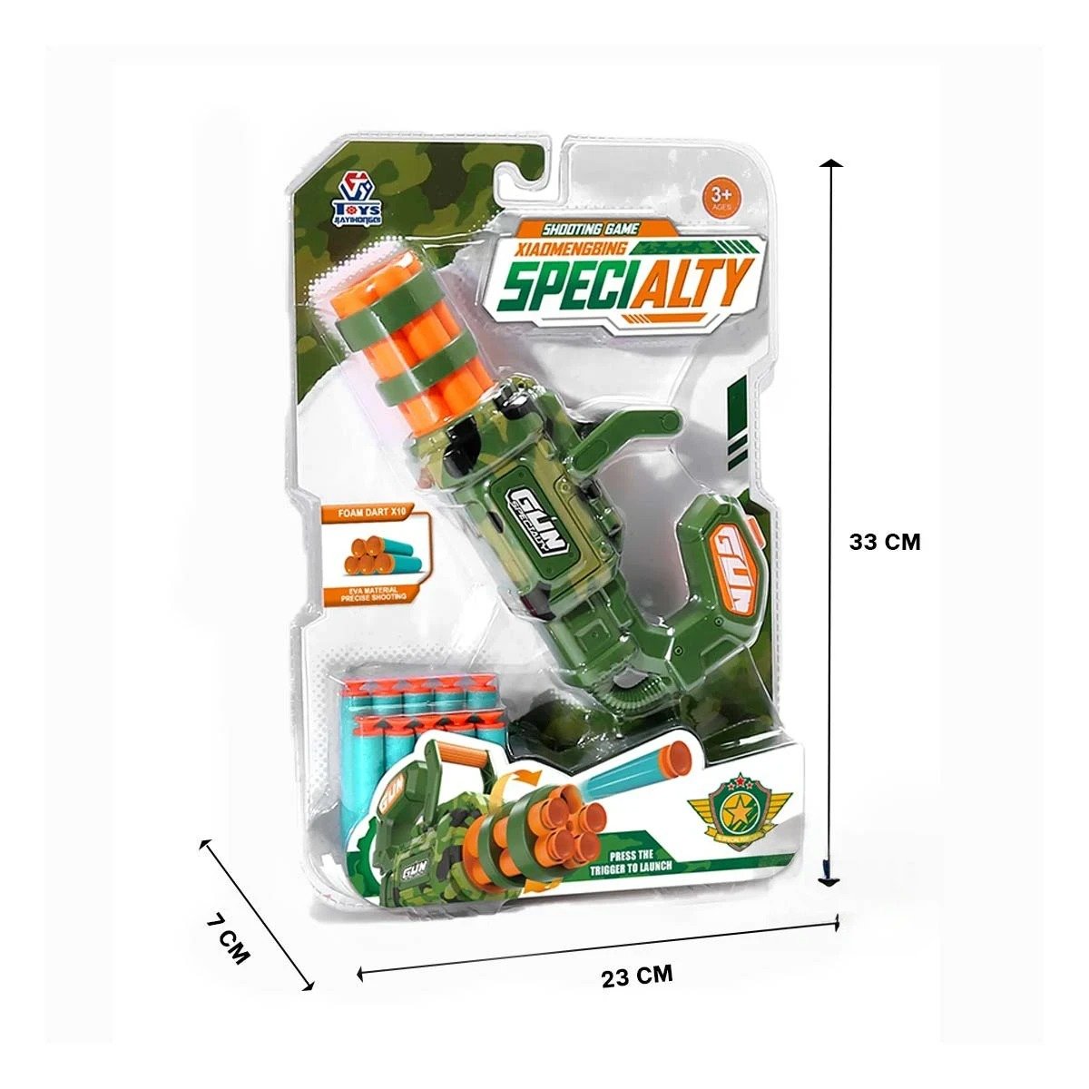 PACK12 JUGUETE LANZA DARDOS VERDE PARA NIÑOS COLORIDO Y MOTIVACION Y+PAPEL REGALO - 4