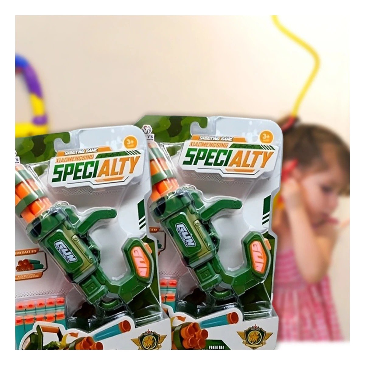 PACK2 JUEGO DE PUNTERIA LANZA DARDOS VERDE PARA NIÑOS SEGURO Y ALEGRE Y+PAPEL REGALO - 2