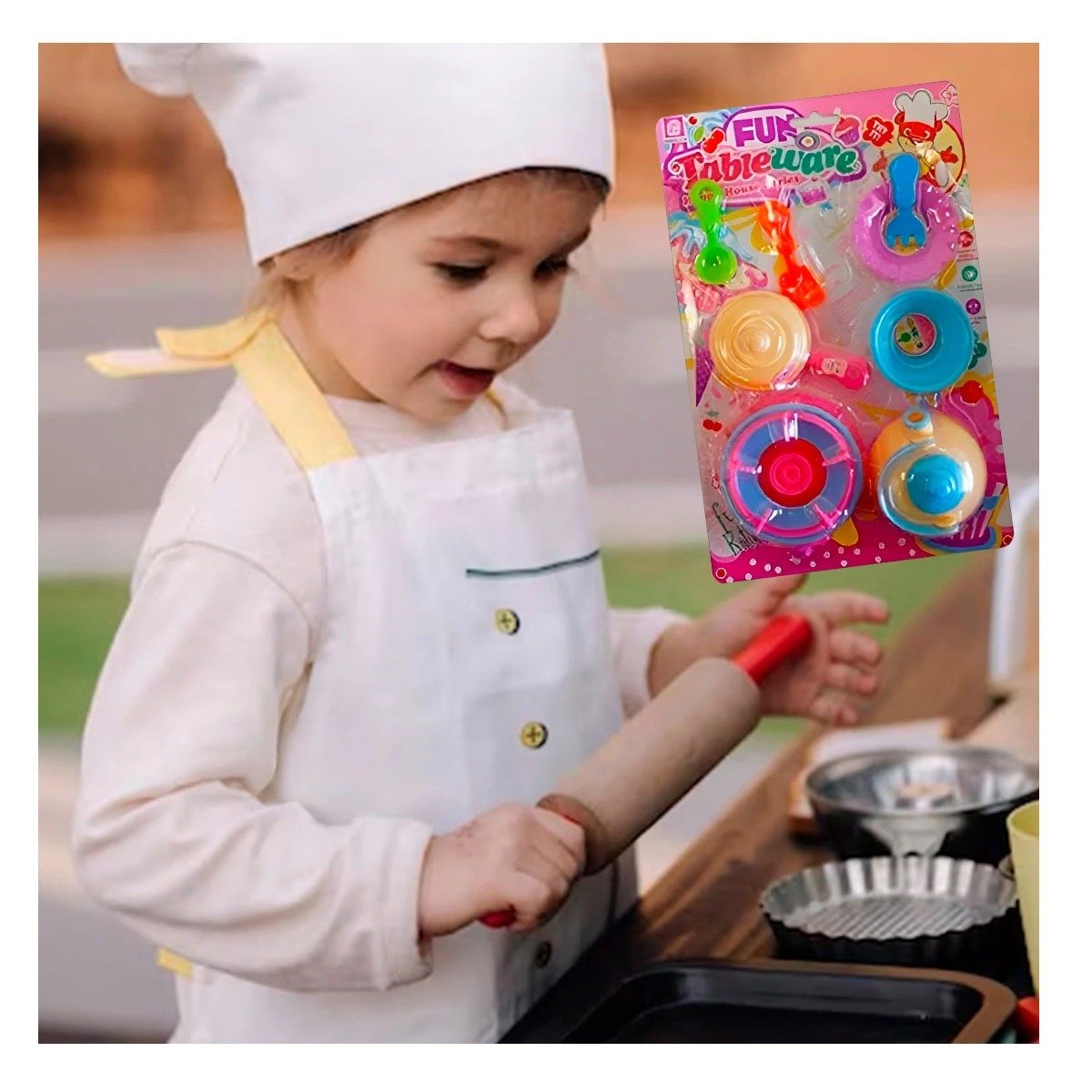 PACK12 KIT DE COCINA CON UTENSILIOS Y TETERA Y+REGALO STICKER - 3