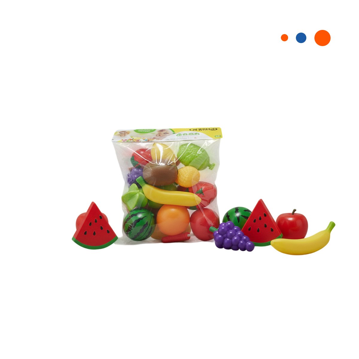 PACK4 SOLUCION DE FRUTAS PARA CORTAR DIDACTICO CON TABLA PARA PICAR Y JUEGO Y+PAPEL REGALO - 3