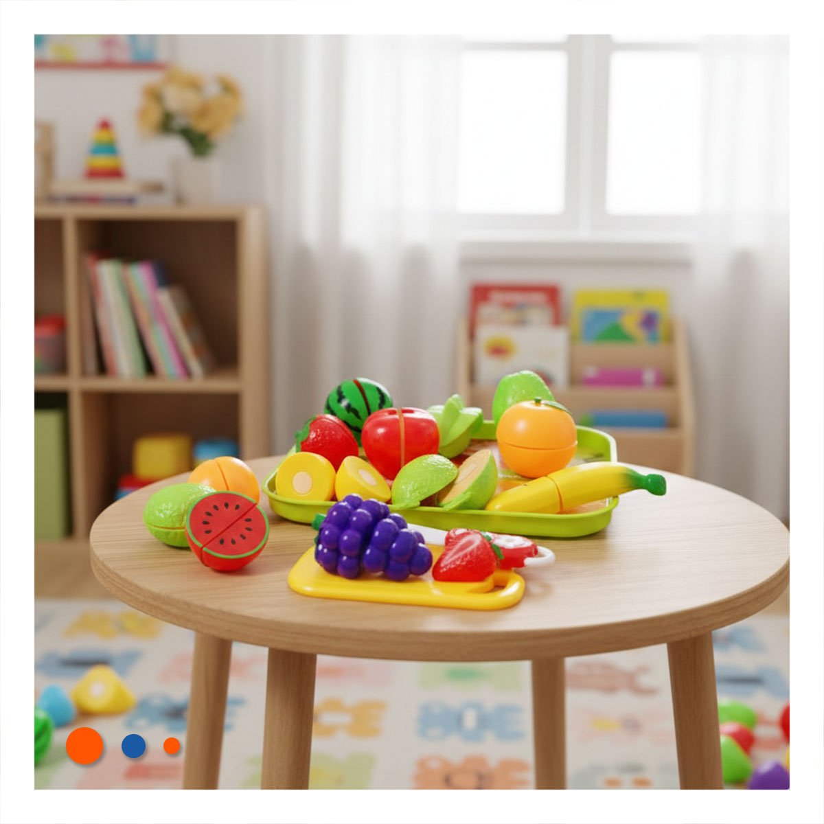 PACK2 ACCESORIO COCINA DE FRUTAS PARA CORTAR CON BANDEJA Y TABLA PARA PICAR - 3