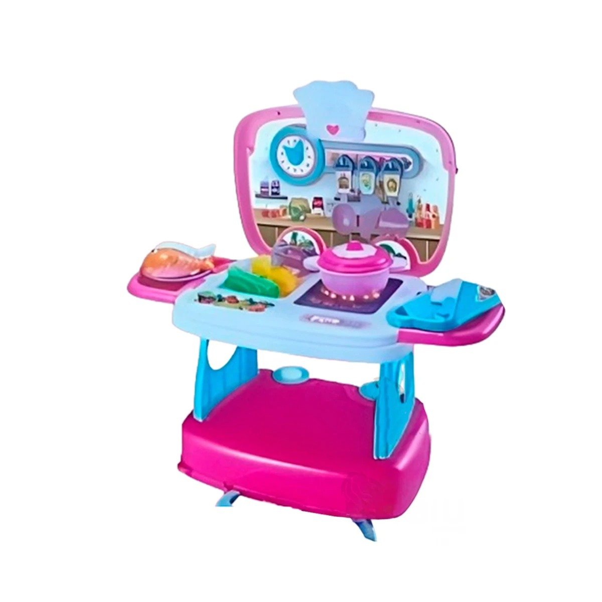 PACK2 PAQUETE FAMILIAR CON SET DE COCINA MALETA EN CAJA Y+REGALO STICKER - 2