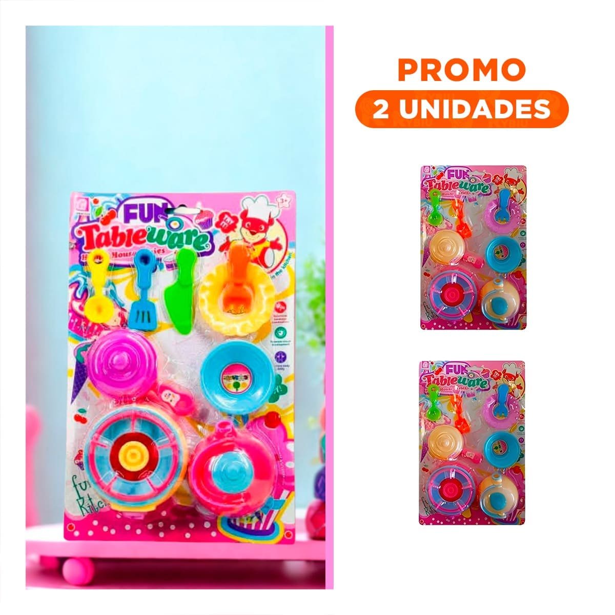 PACK2 PAQUETE FAMILIAR CON SET DE COCINA Y UTENSILIOS - 1