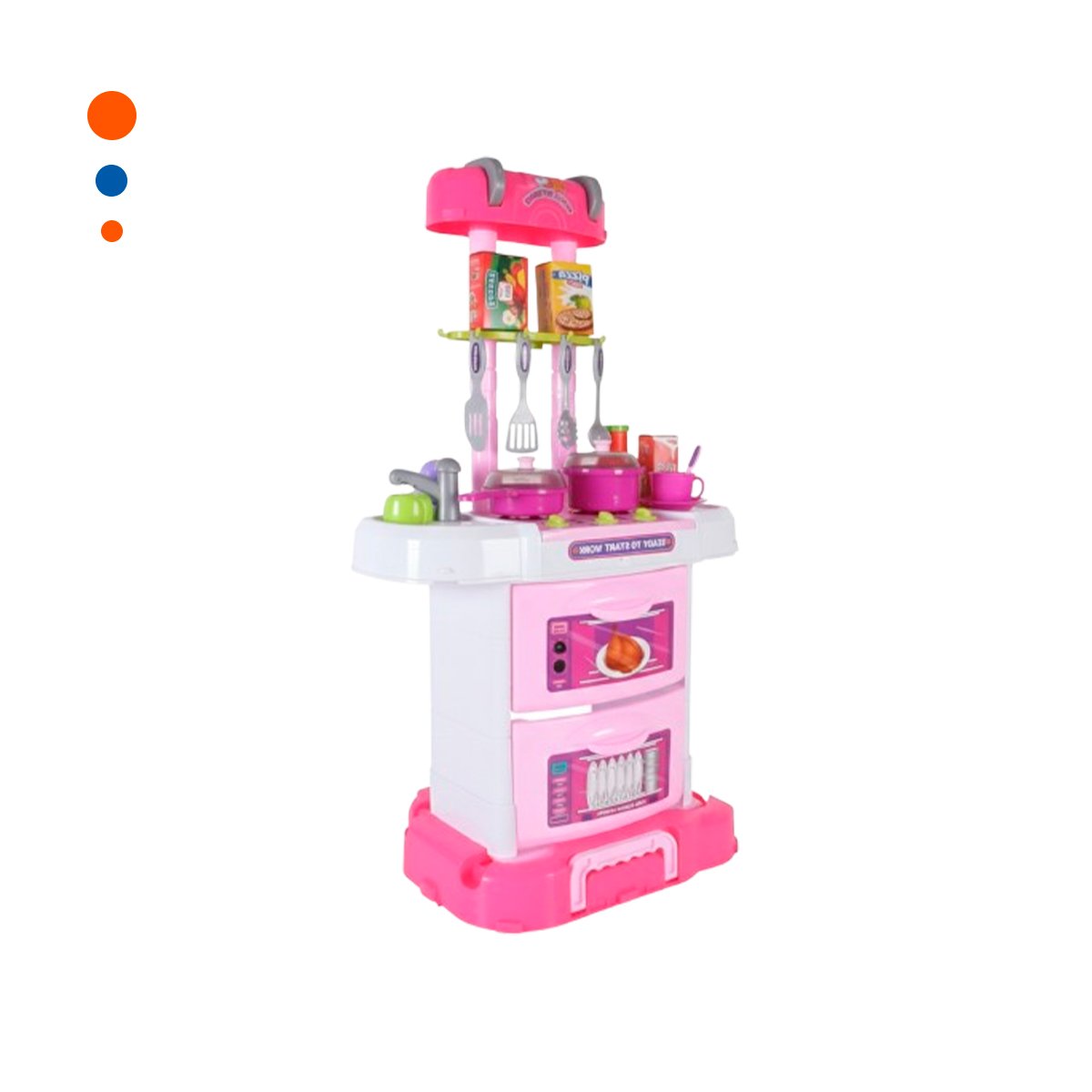 PACK COCINA MALETIN TRES EN UNO ACCESORIOS PARA DIVERSION EN CASA Y+PAPEL REGALO - 1