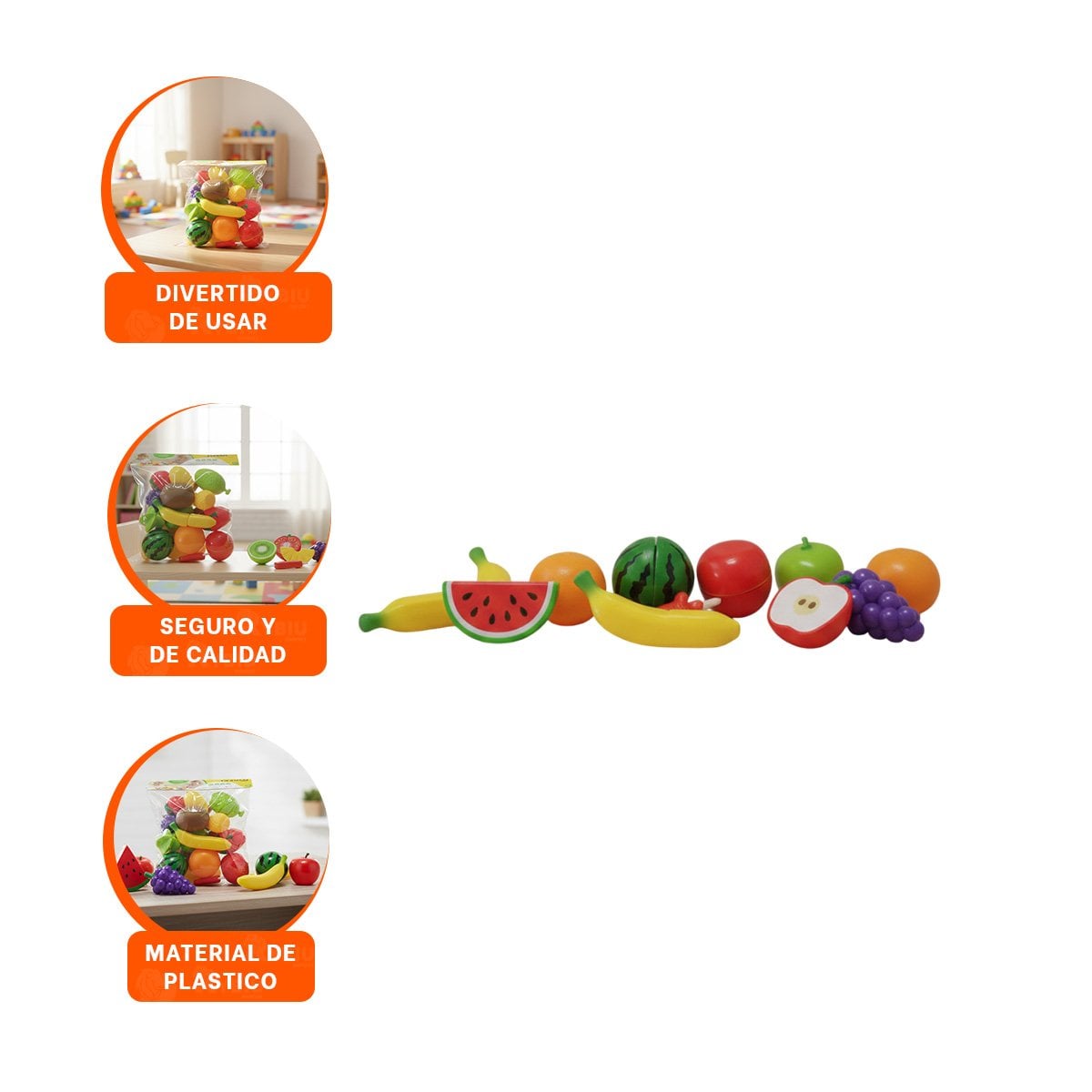 PROPUESTA EDUCATIVA DE FRUTAS PARA CORTAR CON TABLA PARA PICAR Y DIVERSION - 3