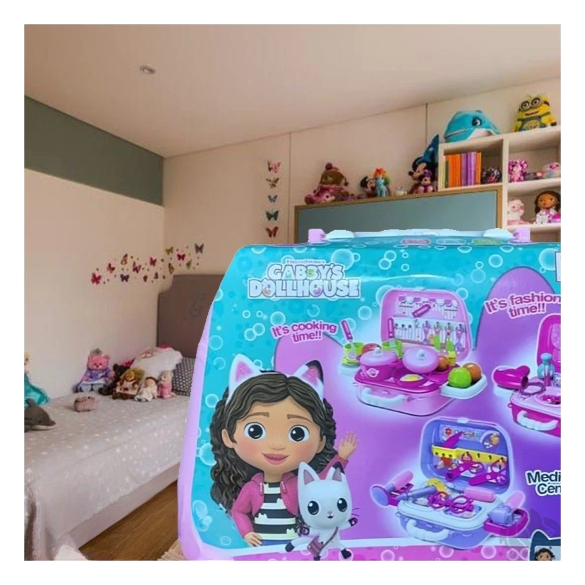 PACK4 SET DE COCINA CHEF CREATIVO CON PERSONAJE EN LONCHERA PARA DIVERSION Y+PAPEL REGALO - 2