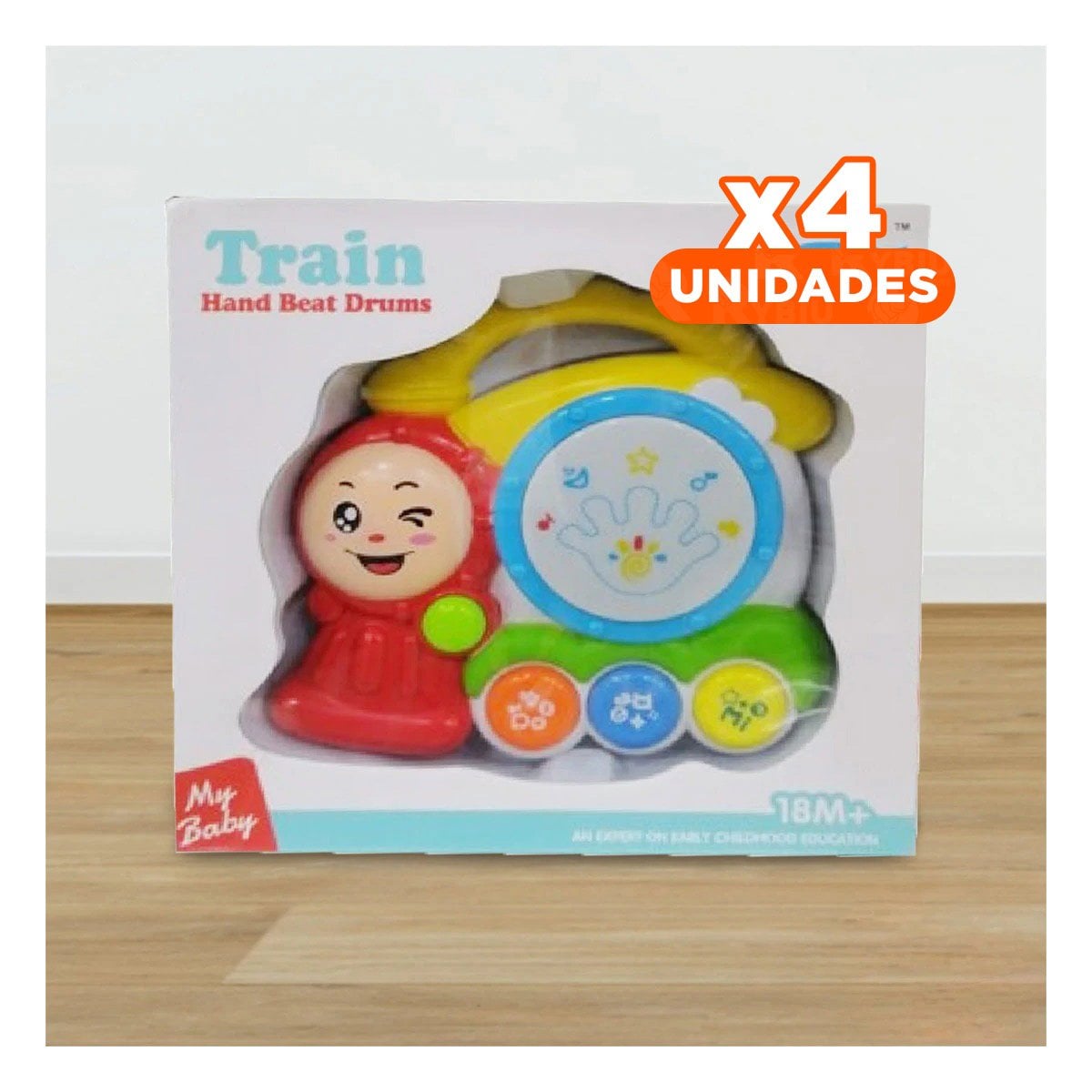 PACK4 CONCEPTO MUSICAL TREN CON SONIDO ALEGRE PARA JUEGO CREATIVO EN CASA - 1