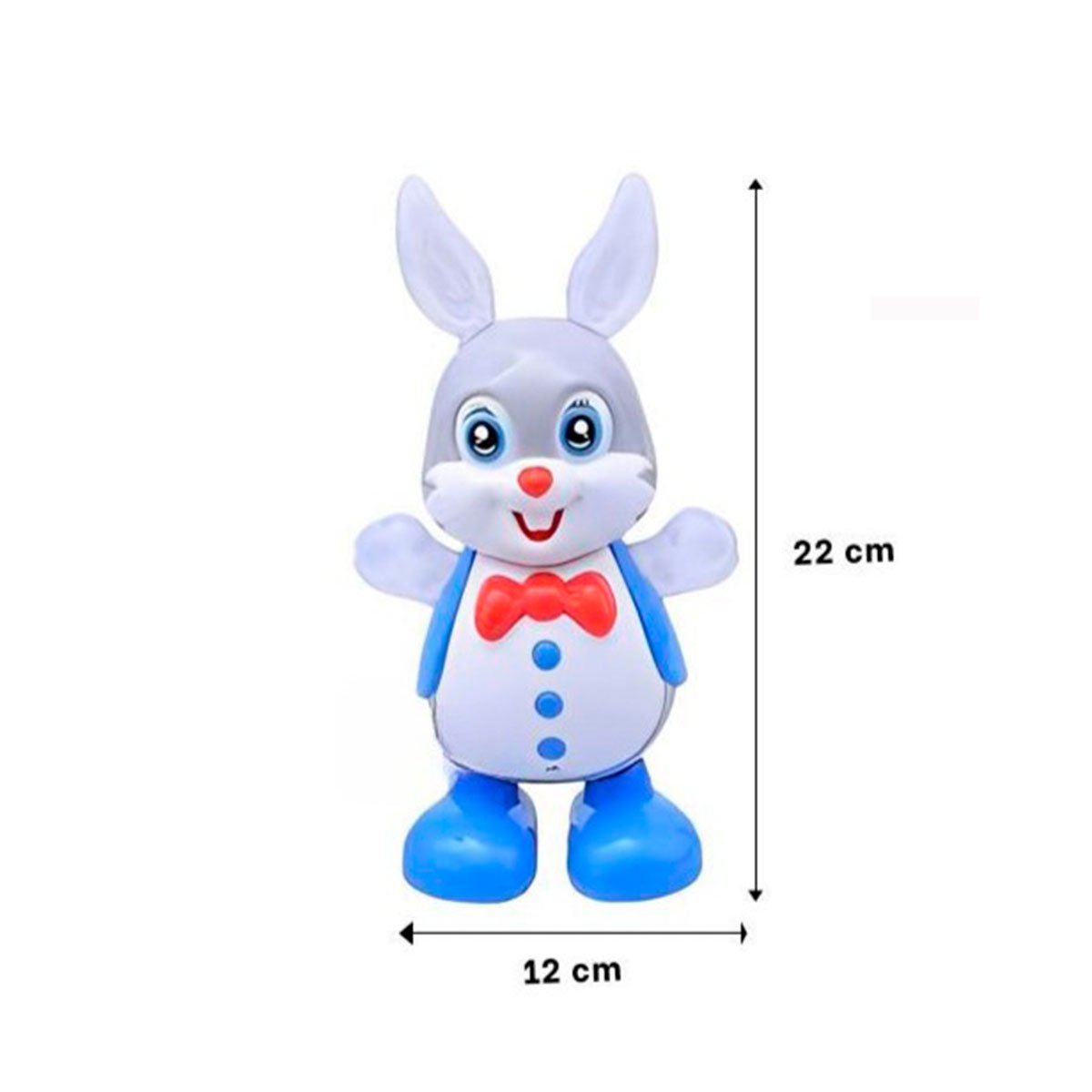 PACK12 DECORACION ANIMADA CONEJO INTERACTIVO MUSICAL CON LUCES LED PARA CASA Y+REGALO STICKER - 4
