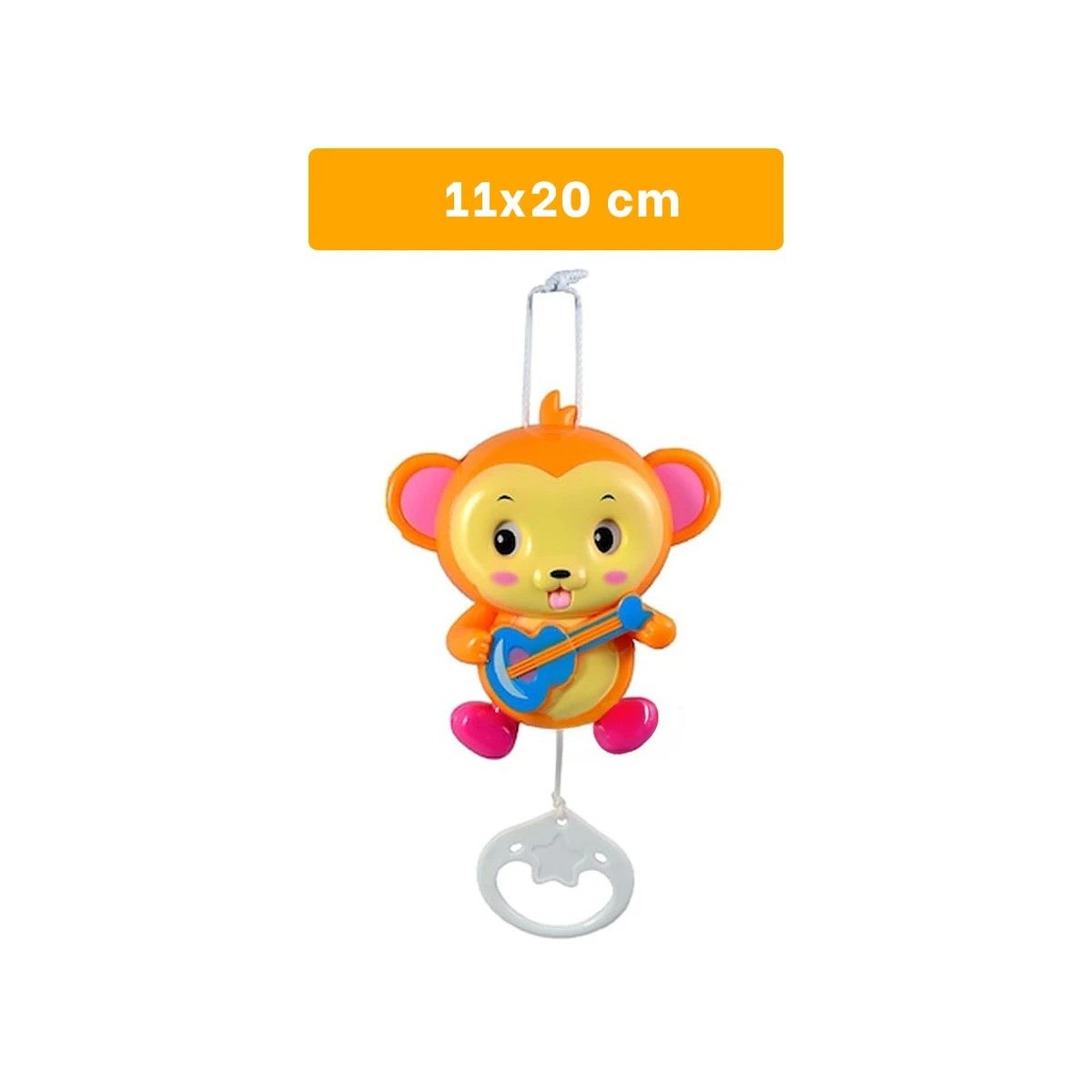 PACK4 COMPLEMENTO DECORATIVO MUSICAL A CUERDA MARRON CON ACABADO NATURAL Y+REGALO STICKER - 4