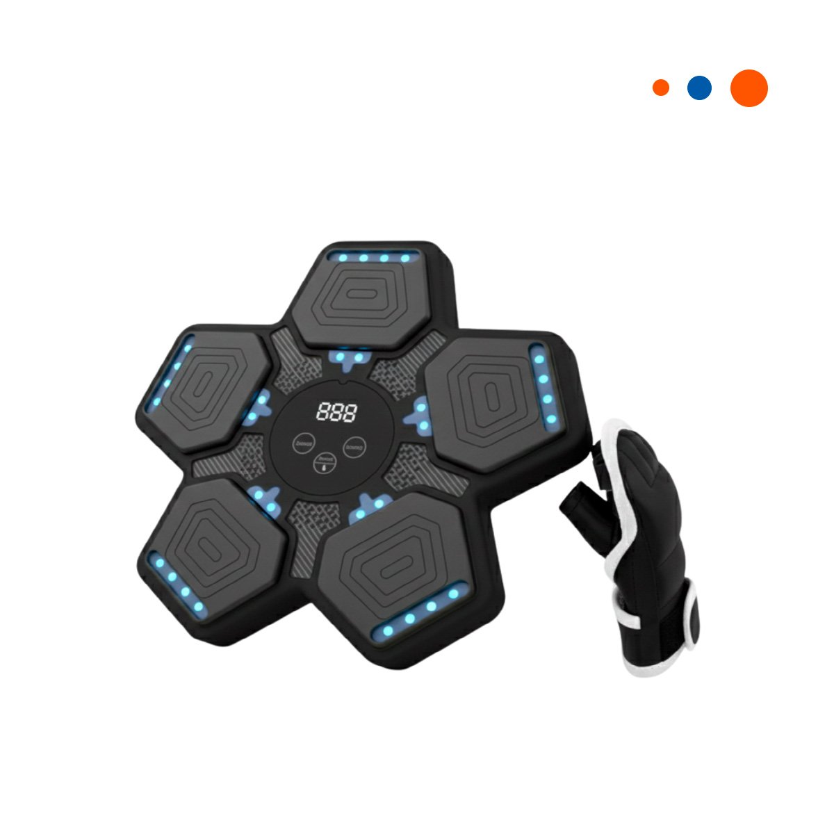 EQUIPO DEPORTIVO DE BOXEO MUSICAL INTERACTIVO CON GUANTES PARA CASA Y+REGALO STICKER - 3