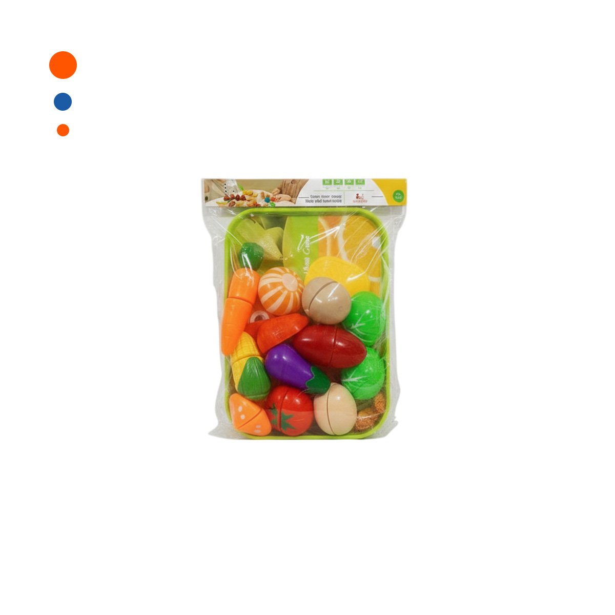 PACK12 PAQUETE DE VERDURAS DE COCINA PARA CORTE CON TABLA Y BANDEJA Y+REGALO STICKER - 2
