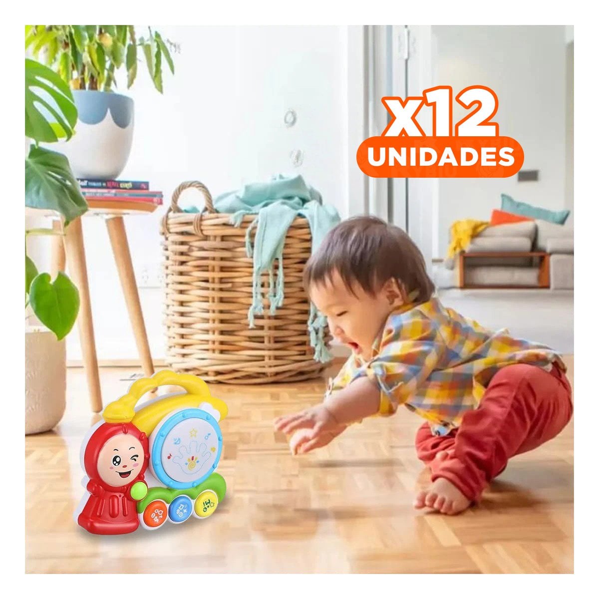PACK12 ALTERNATIVA MUSICAL TREN CON SONIDO ALEGRE PARA JUEGO CREATIVO EN CASA - 1