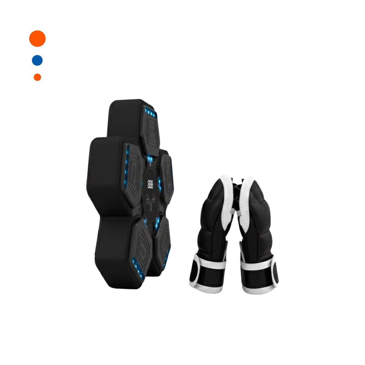 PACK2 PLATAFORMA DEPORTIVA DE BOXEO MUSICAL INTERACTIVO CON GUANTES Y+REGALO STICKER - 2