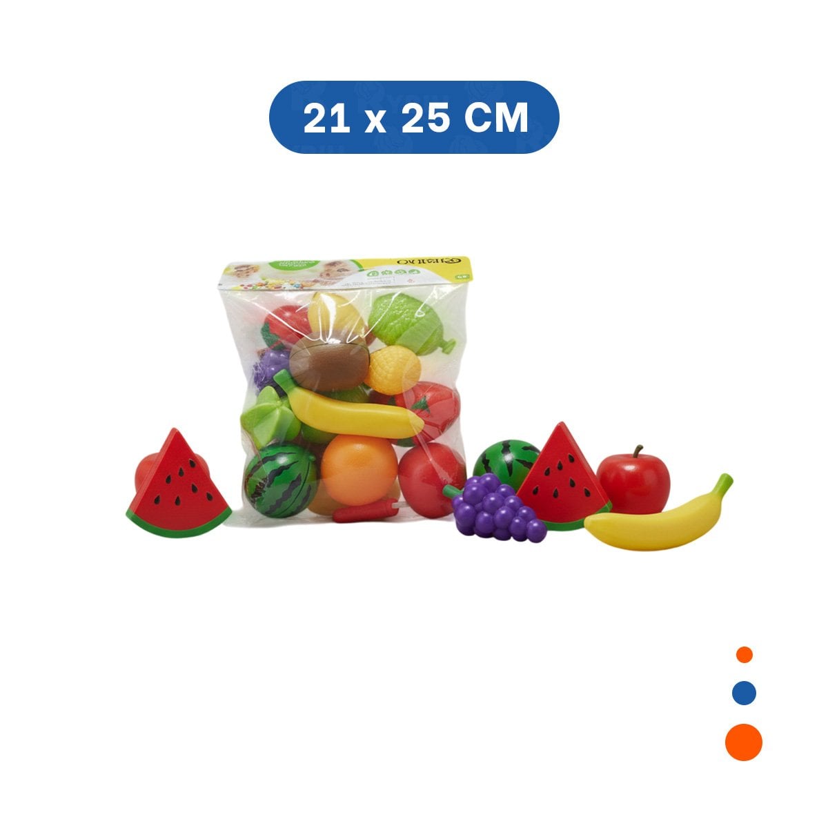 OPCION DE FRUTAS PARA CORTAR DIDACTICO CON TABLA PARA PICAR Y APRENDIZAJE Y+PAPEL REGALO - 4