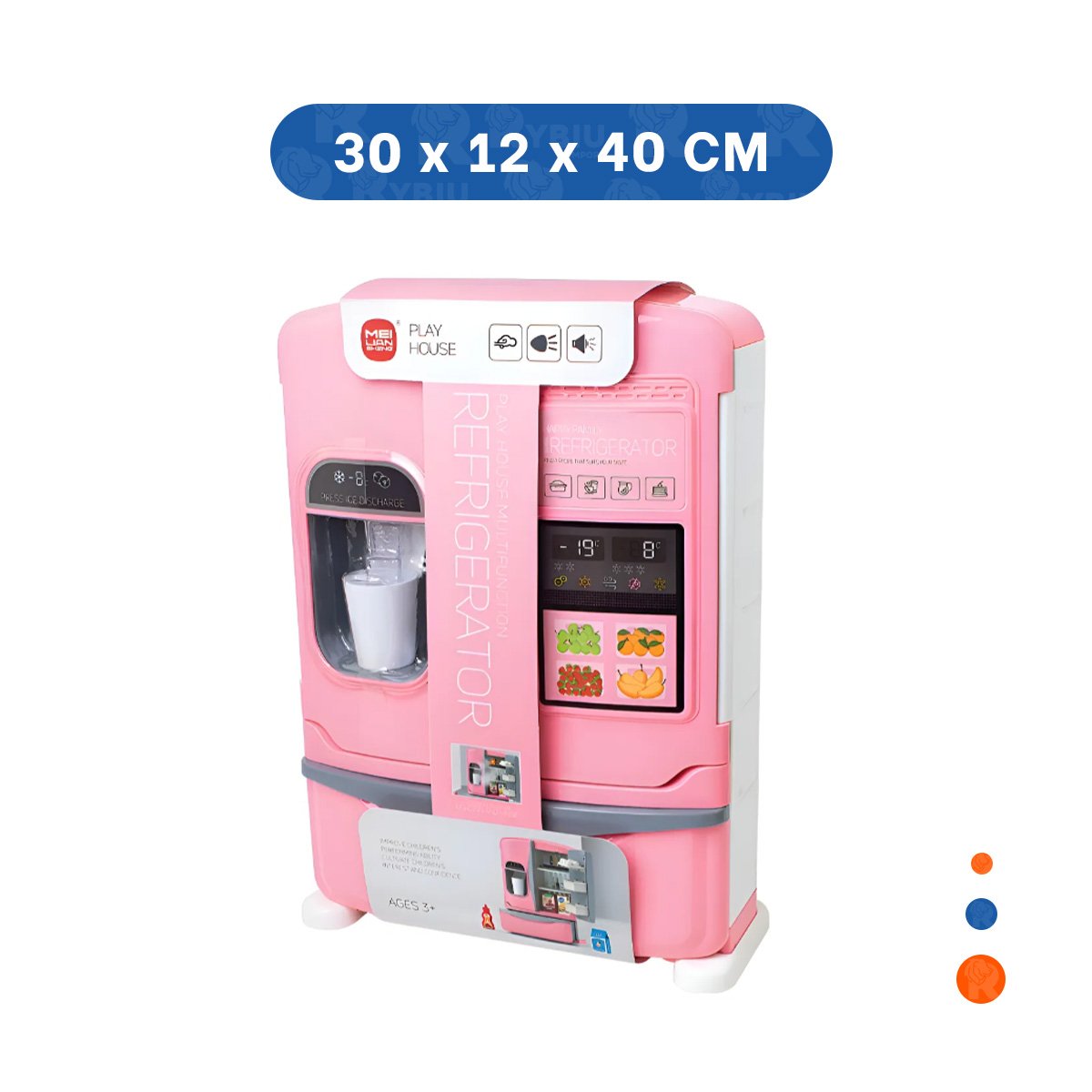 CENTRO DE REFRIGERADOR DE JUEGO PARA CASA CON INTERACCION INFANTIL Y+PAPEL REGALO - 4