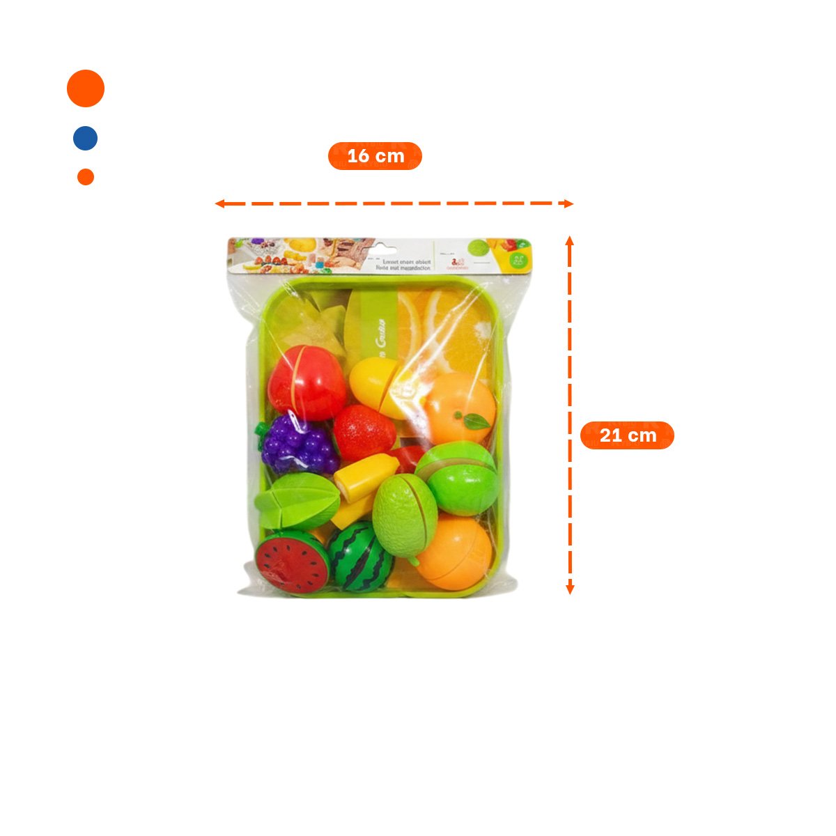 PACK6 PROPUESTA HOGAR DE FRUTAS PARA CORTAR CON BANDEJA Y TABLA PARA PICAR Y+PAPEL REGALO - 4