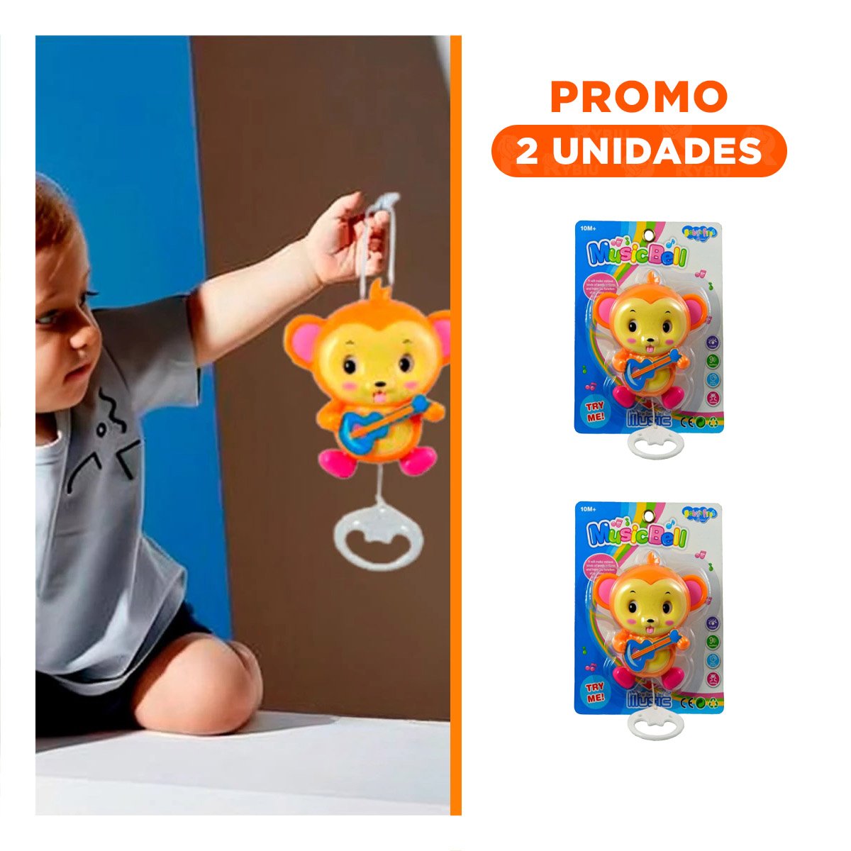 PACK2 OBJETO DECORATIVO MUSICAL A CUERDA MARRON CON ACABADO SUAVE PARA HOGAR - 1