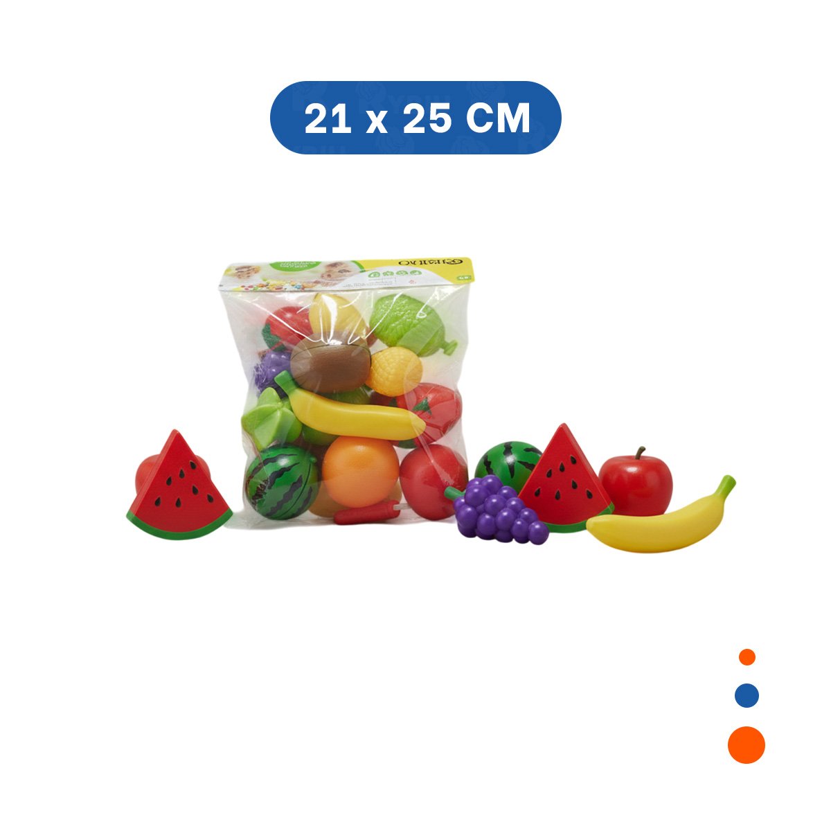 PACK6 CONCEPTO DE FRUTAS PARA CORTAR CON TABLA PARA PICAR Y DIVERSION Y+REGALO STICKER - 4