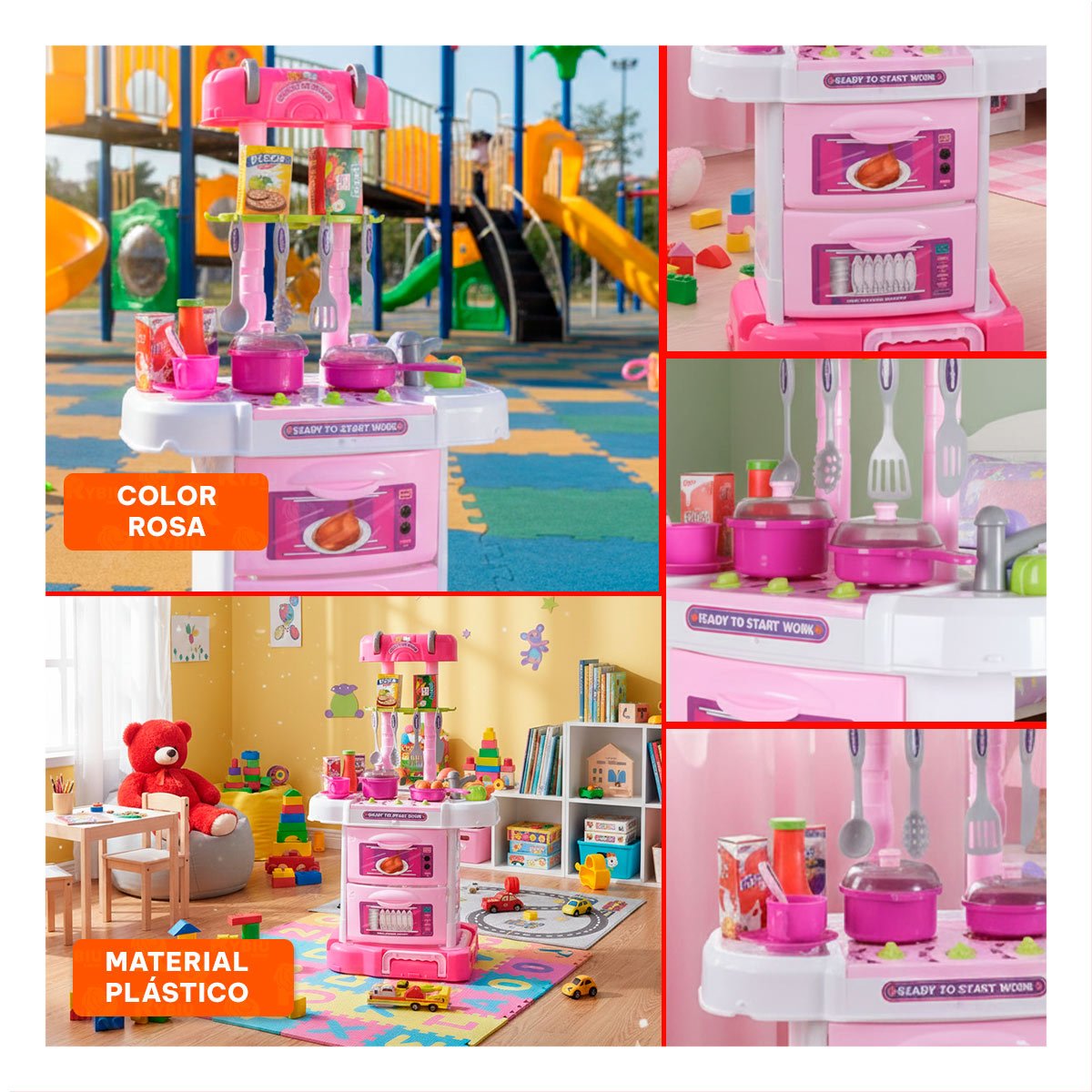 PACK4 DISENO COCINA MALETIN TRES EN UNO ACCESORIOS CASA Y+REGALO STICKER - 2