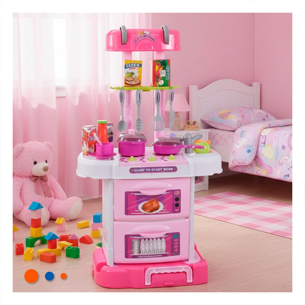 PACK4 DISENO COCINA MALETIN TRES EN UNO ACCESORIOS CASA Y+REGALO STICKER - 5
