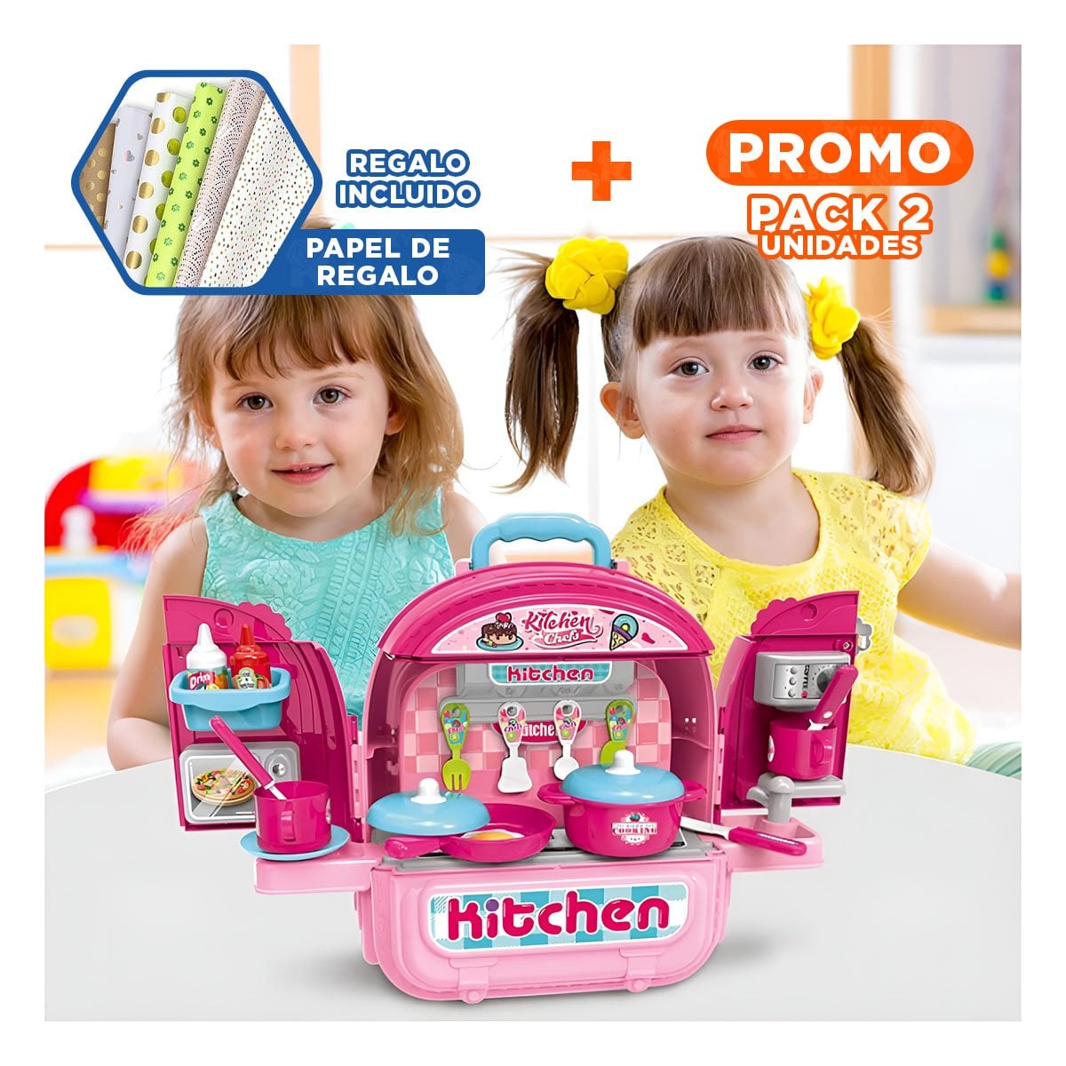 Cocina Infantil Niñas Maletín Luces Sonidos 00858 – Cómpralo en casa Cocina Infantil Niñas Maletín Luces Sonidos 00858 – Cómpralo en casa