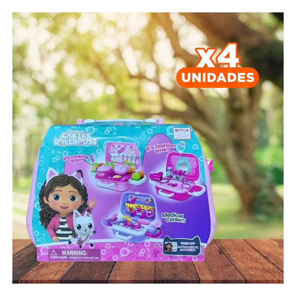 PACK4 SET DE COCINA CHEF CLASICO CON LONCHERA PARA JUEGOS Y APRENDIZAJE - 1