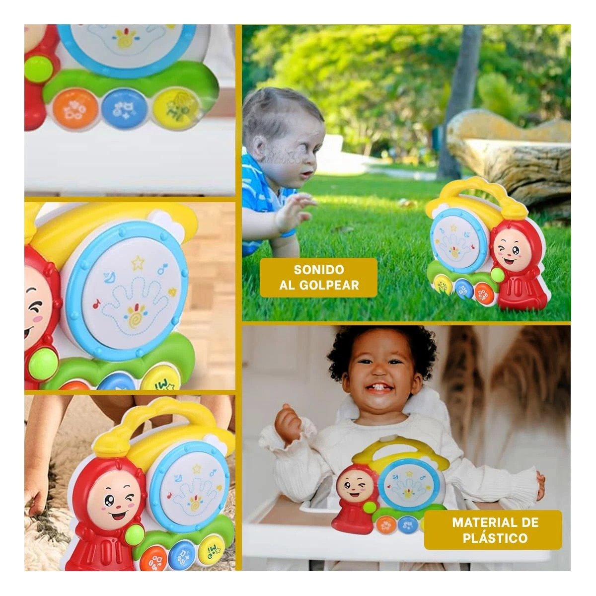 PACK4 FORMATO MUSICAL TREN CON SONIDO DIVERTIDO PARA JUEGO CREATIVO EN CASA Y+REGALO STICKER - 2