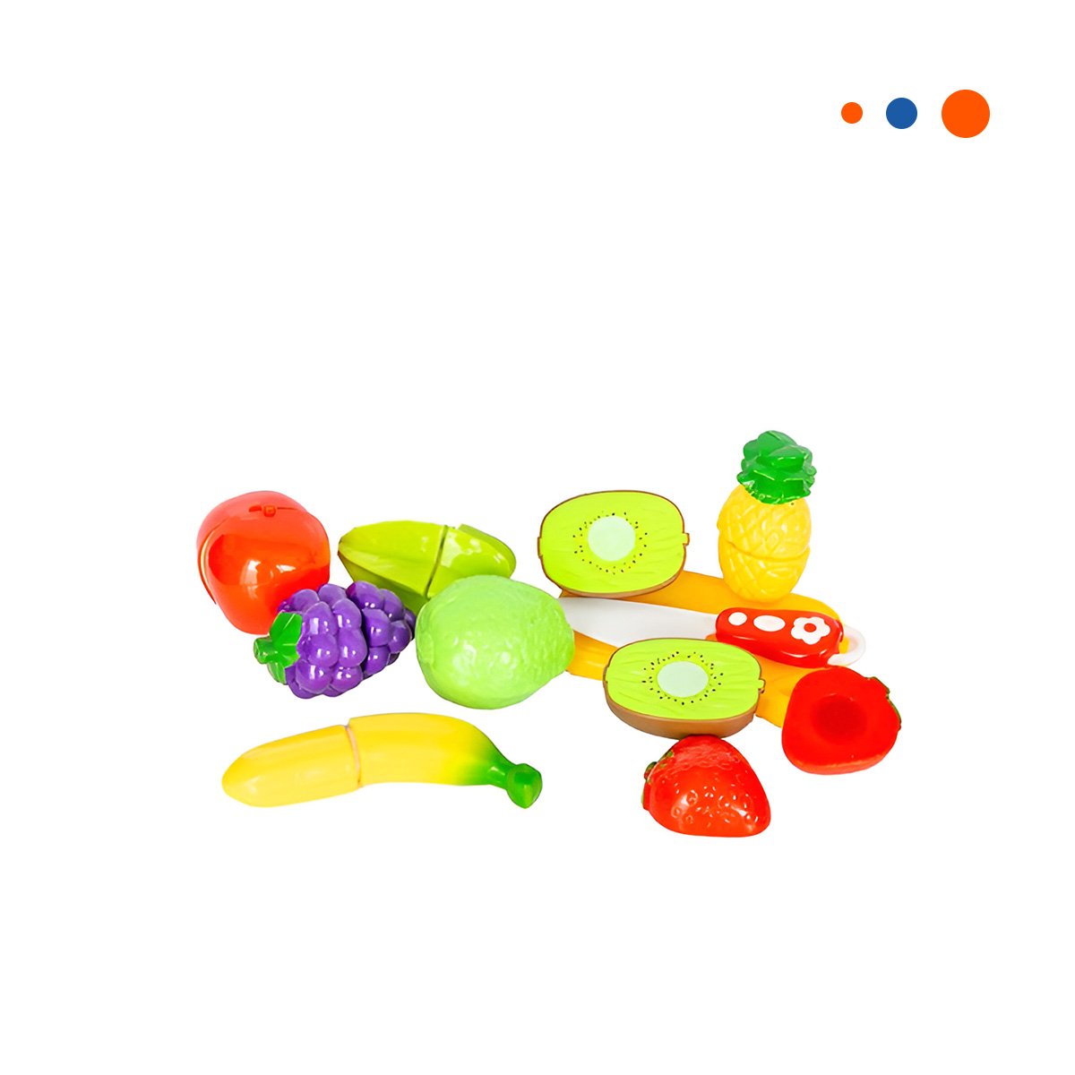 PACK4 JUEGO DE COCINA DIDACTICO CON VERDURAS PARA CORTAR Y TABLA PARA PICAR Y+PAPEL REGALO - 3