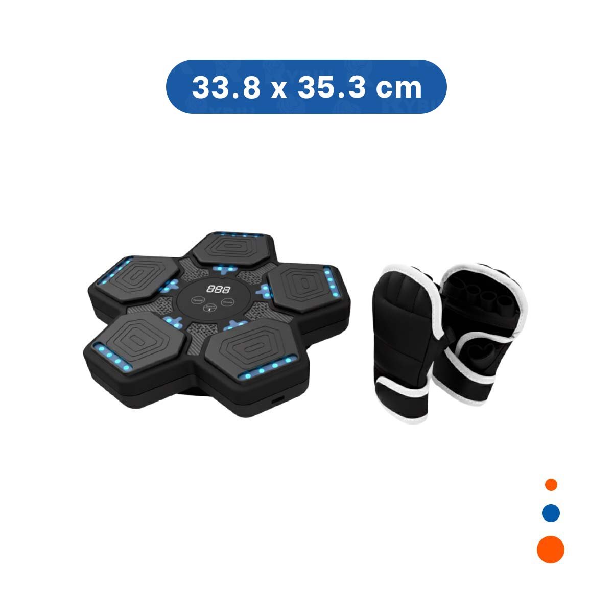CONJUNTO DE BOXEO MUSICAL INTERACTIVO CON GUANTES PARA EJERCICIO Y+PAPEL REGALO - 4