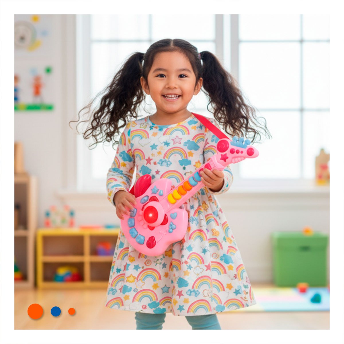 PACK6 DIDACTICA INFANTIL MUSICAL MANZANA ROSADO Y CELESTE 37X13CM - 3