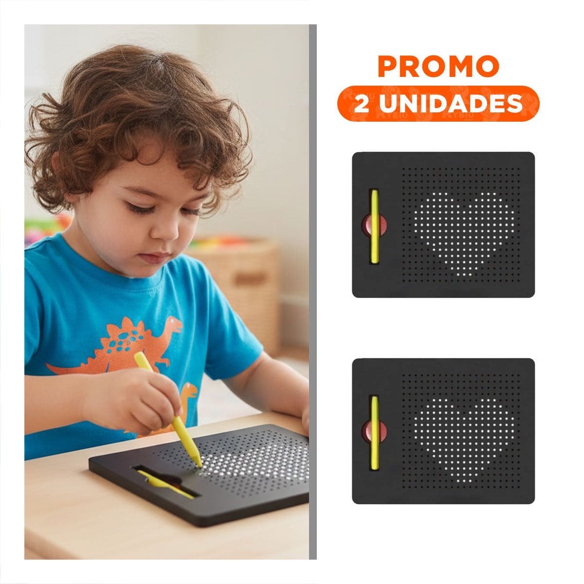 PACK2 LAMINA NEGRA MAGNETICA PARA ESCRITORIO DE OFICINA Y HOGAR - 1