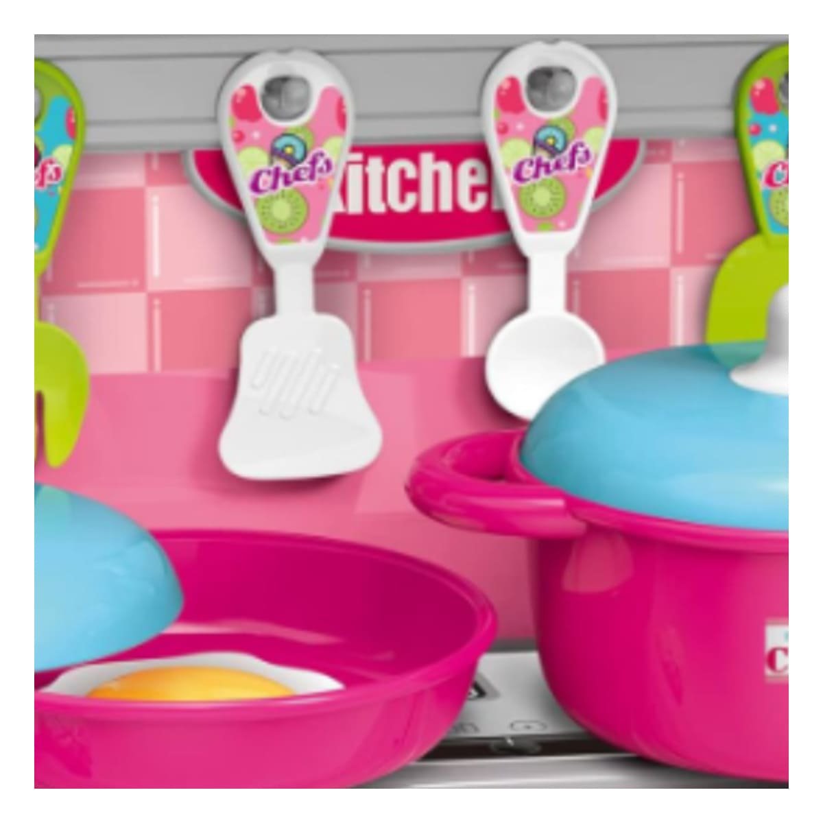 MOCHILA DE COCINA INFANTIL 3 EN 1 ROSADO PARA JUEGO DE IMITACION Y+PAPEL REGALO - 3