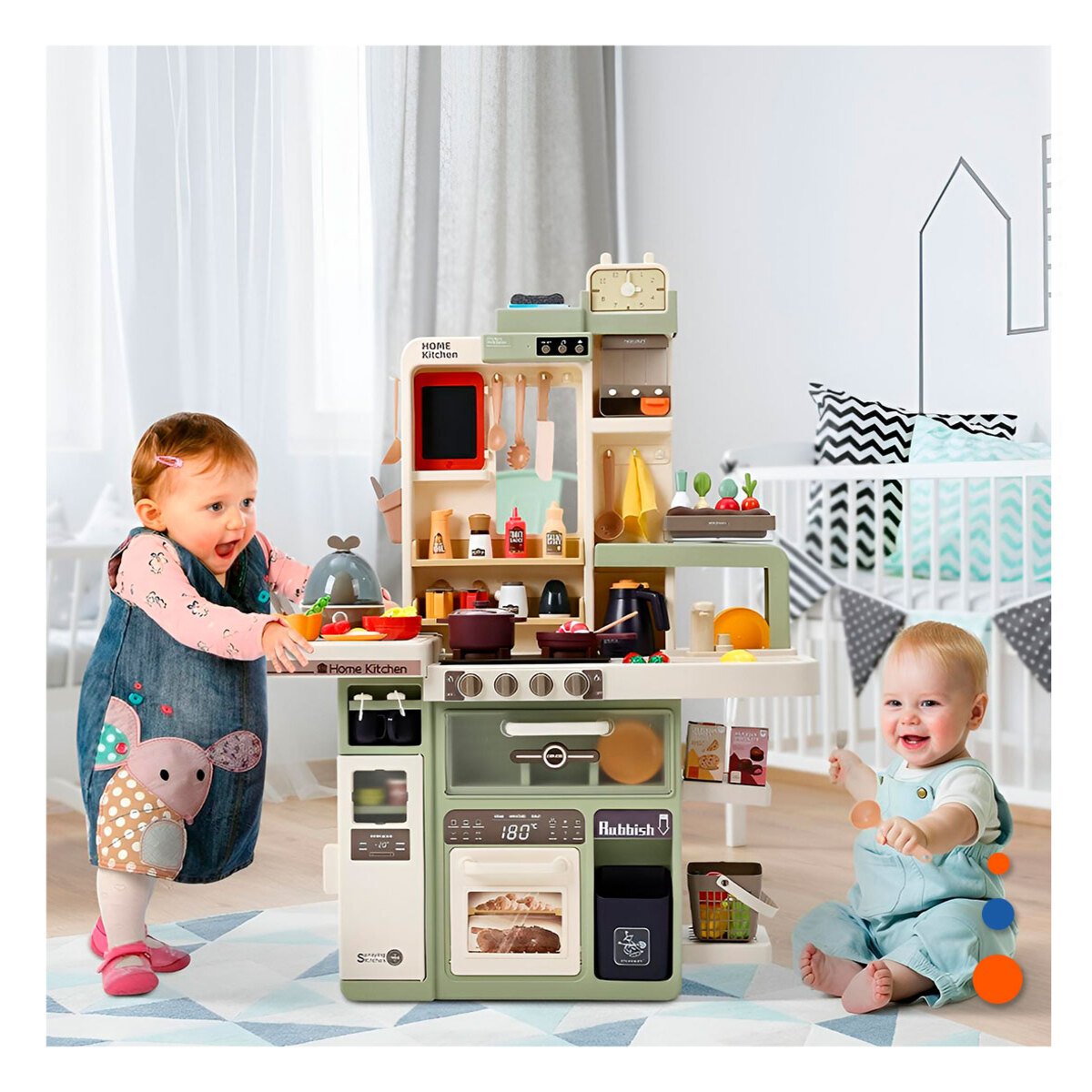 CENTRO DE COCINA PARA JUEGO INFANTIL CON UTENSILIOS INCLUIDOS Y+POST IT - 2