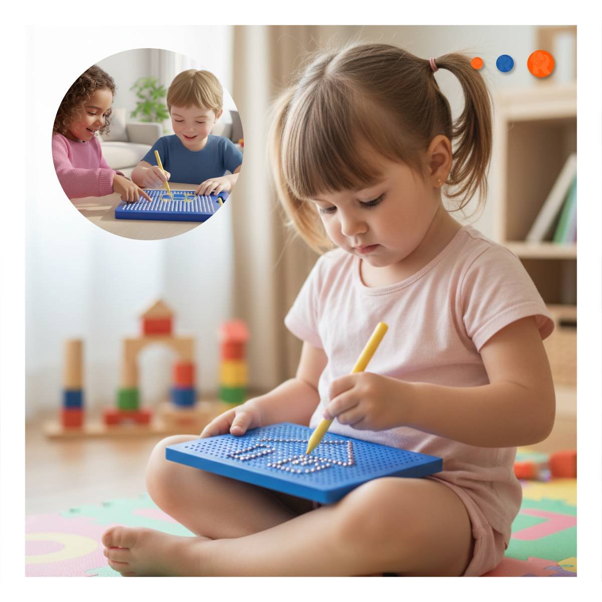 PACK2 LAMINA AZUL MAGNETICA PARA ESCRITORIO DE OFICINA Y HOGAR - 5