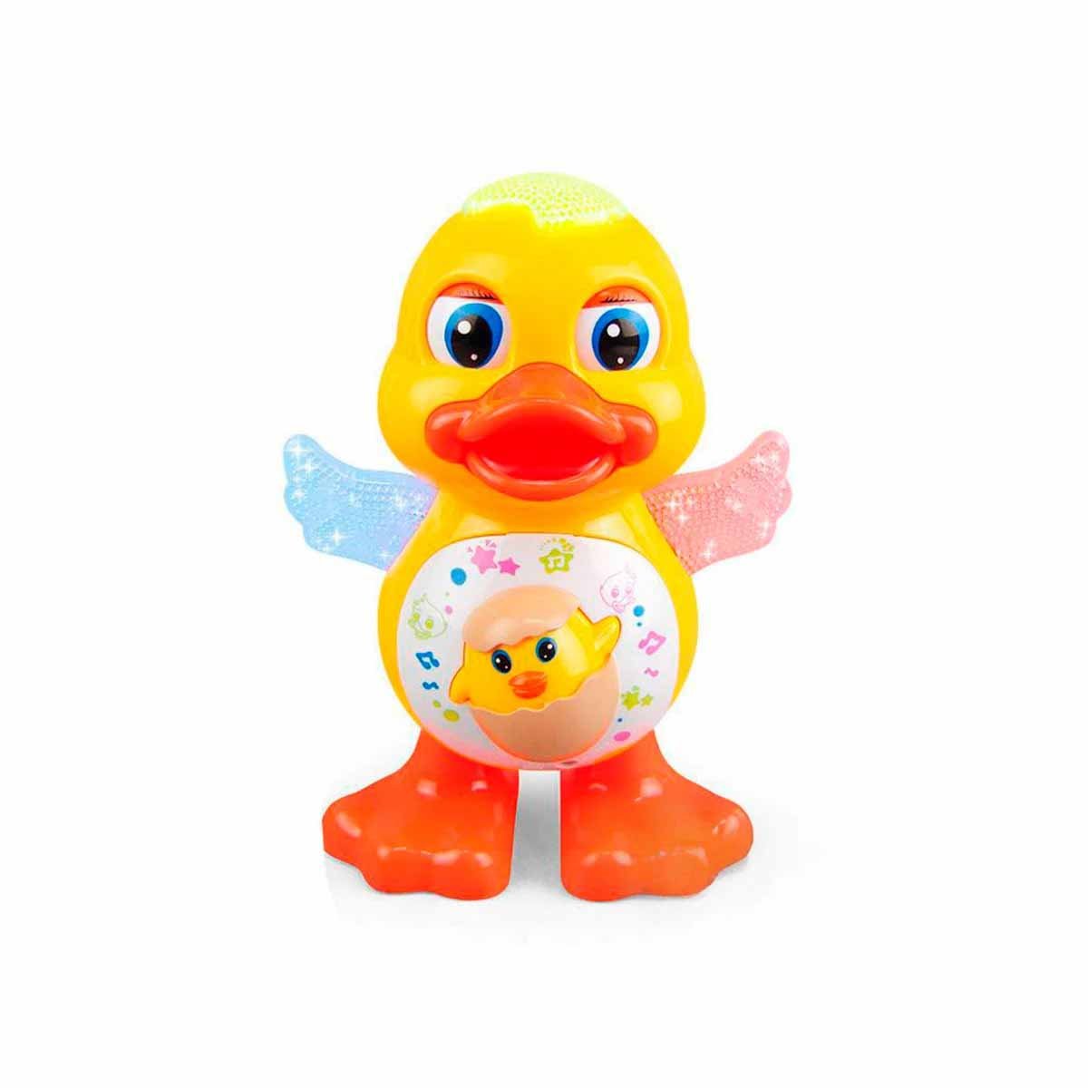 PACK2 EXPERIENCIA PATO INTERACTIVO MUSICAL CON LUCES BRILLANTES PARA HOGAR Y+REGALO STICKER - 2