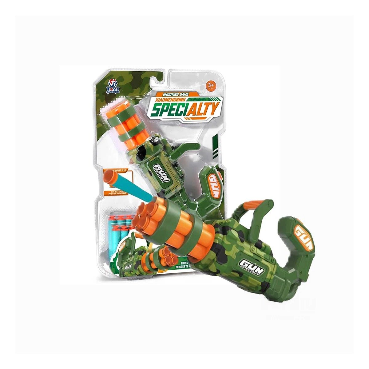 PACK6 JUGUETE LANZA DARDOS VERDE PARA NIÑOS CREATIVO Y MOTIVACION Y+REGALO STICKER - 2