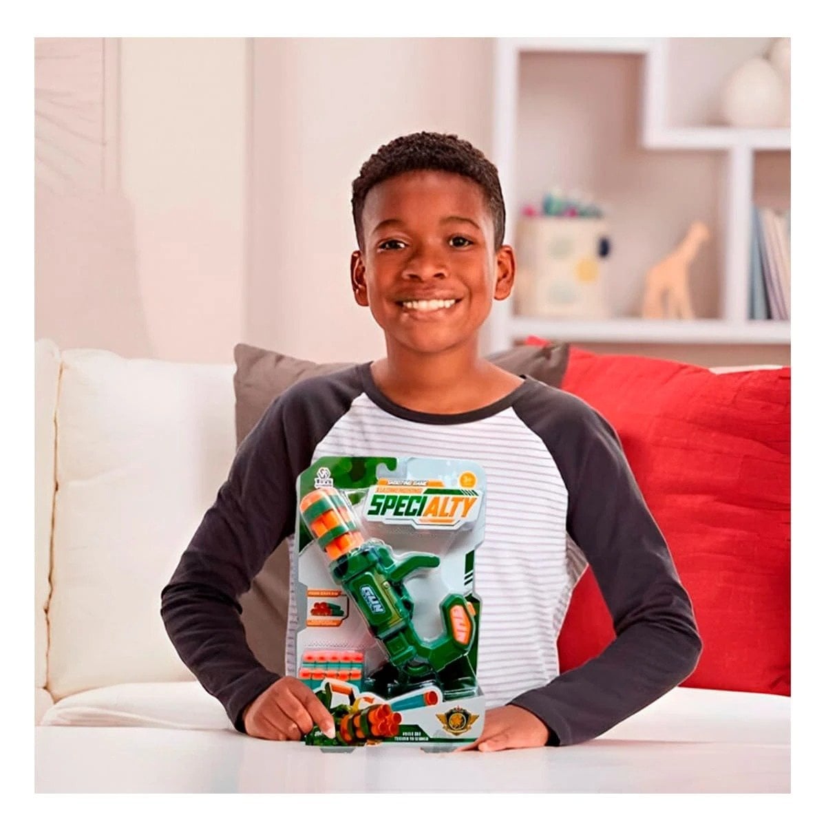 PACK6 JUGUETE LANZA DARDOS VERDE PARA NIÑOS CREATIVO Y MOTIVACION Y+REGALO STICKER - 3