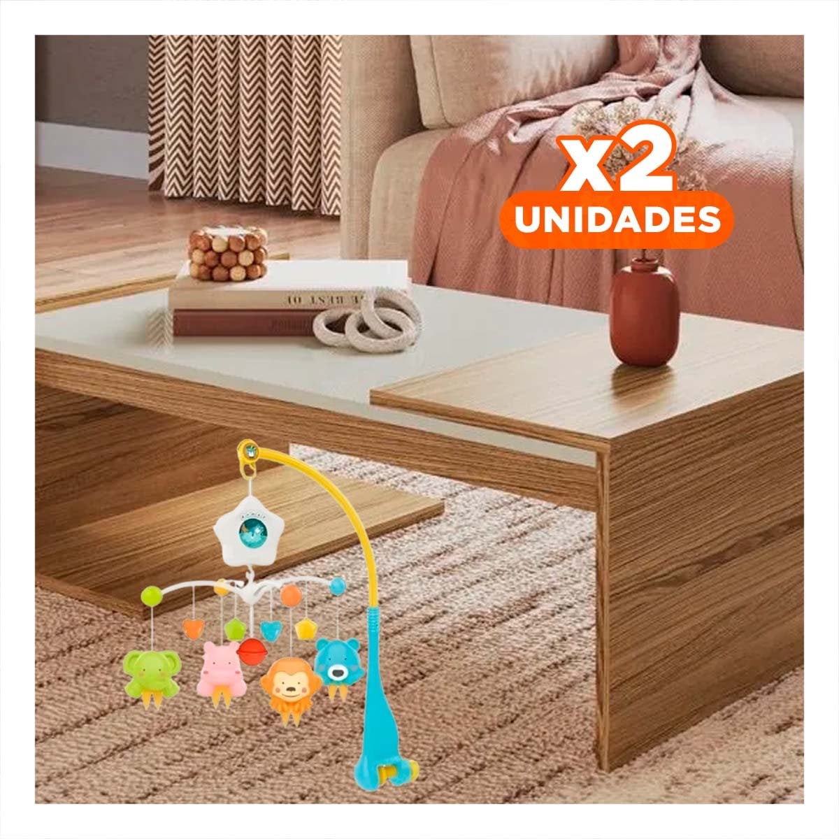 PACK2 COMPLEMENTO CON MELODIAS PARA CUNA DE BEBES Y LUZ TENUE Y+REGALO STICKER - 1