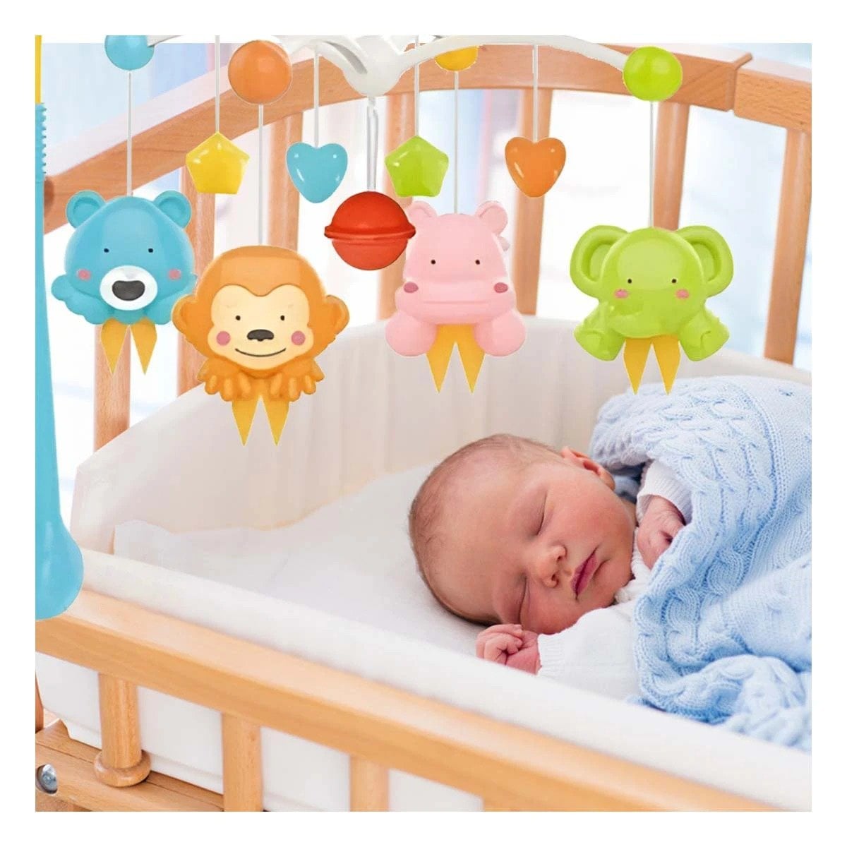 PACK2 COMPLEMENTO CON MELODIAS PARA CUNA DE BEBES Y LUZ TENUE Y+REGALO STICKER - 5