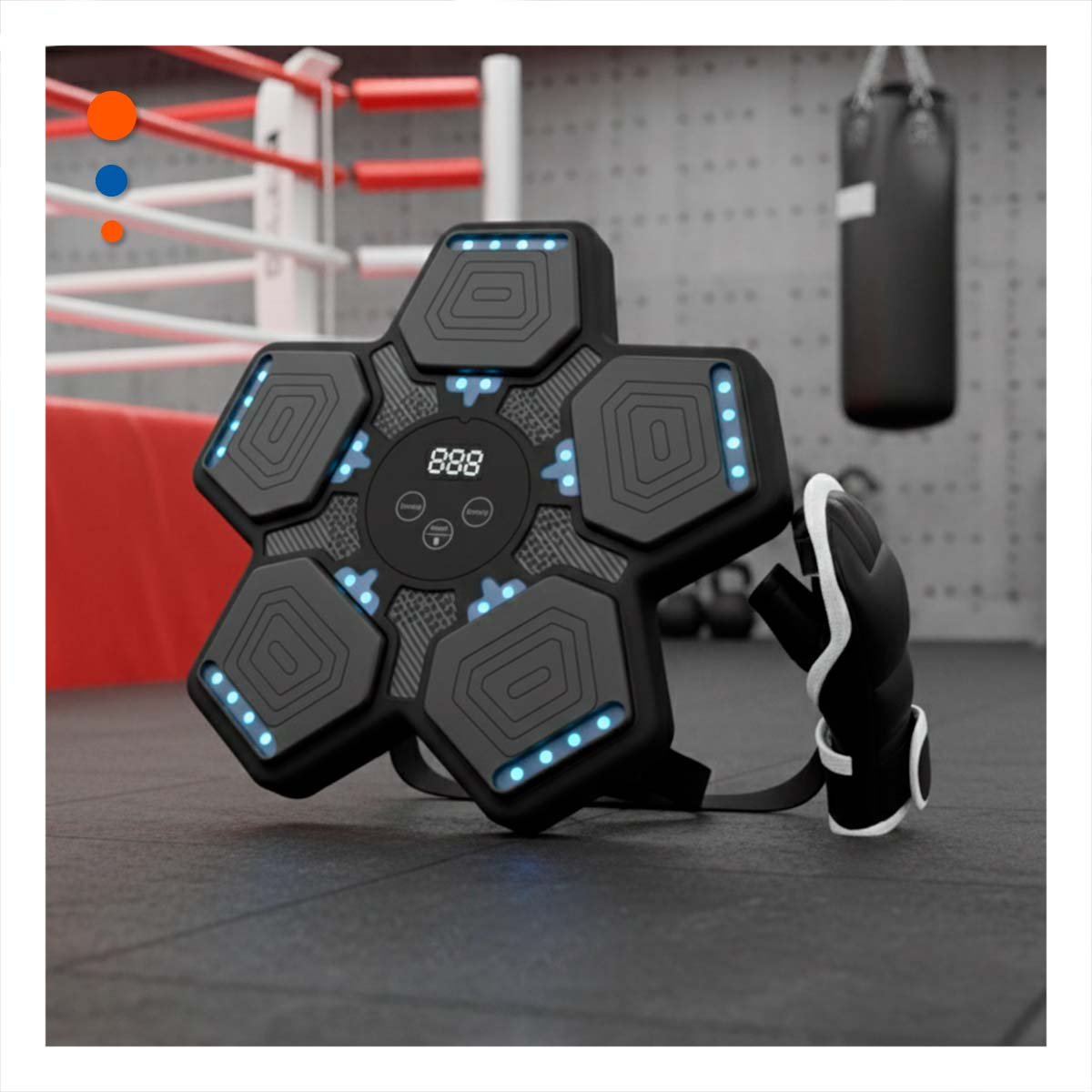 APARATO DEPORTIVO DE BOXEO MUSICAL INTERACTIVO CON GUANTES Y+POST IT - 3