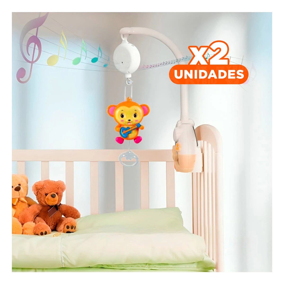 PACK2 PIEZA DECORATIVA MUSICAL A CUERDA MARRON CON DISENO SUAVE PARA CASA Y+REGALO STICKER - 1
