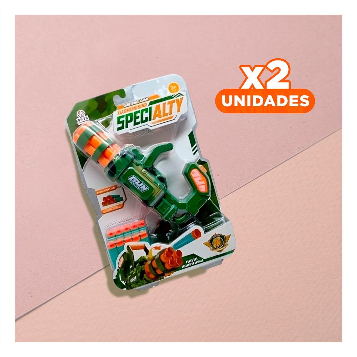 PACK2 JUEGO DE PUNTERIA LANZA DARDOS VERDE PARA NIÑOS COLORIDO Y DIVERTIDO Y+REGALO STICKER - 1