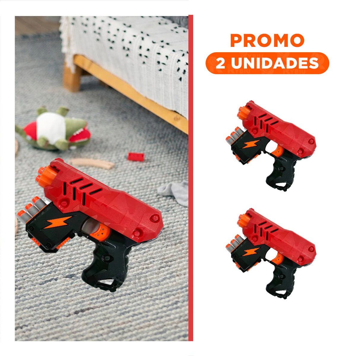 PACK2 SET DE LANZADORES TUMBA LATAS PARA FIESTA DE NIÑOS - 1