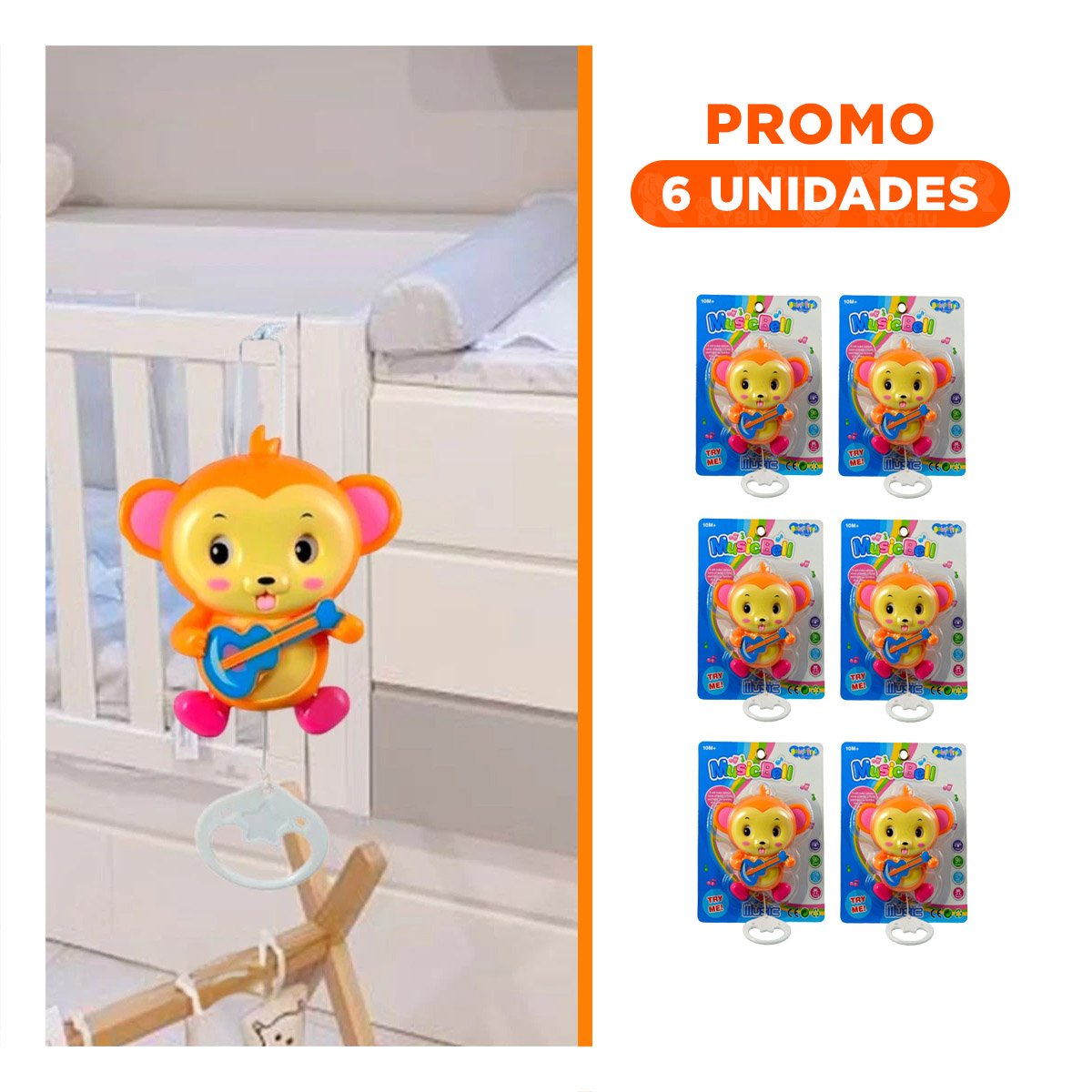 PACK6 CREACION DECORATIVA MUSICAL A CUERDA MARRON CON DISENO CALIDO PARA HOGAR - 1