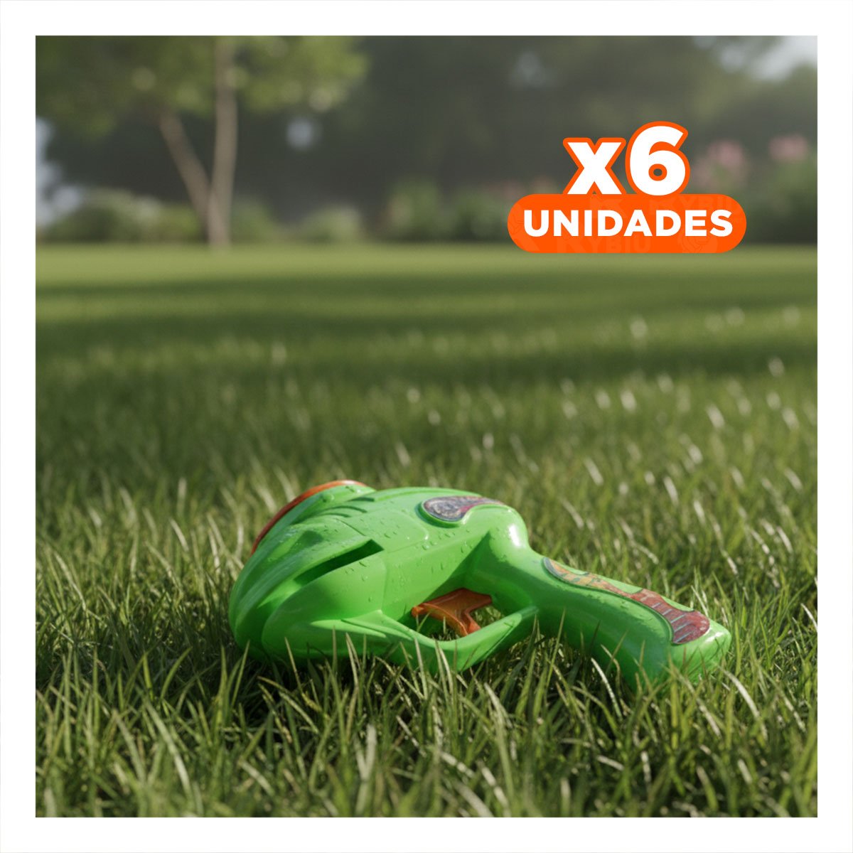 PACK6 FORMATO DE JUEGO LANZA DARDOS VERDE EN BLISTER Y+REGALO STICKER - 1