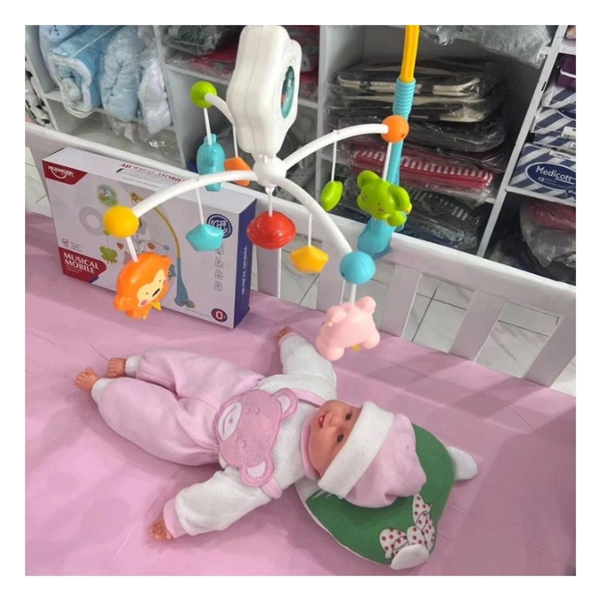 PACK4 ACCESORIO CON SONIDOS PARA CUNA DE BEBES Y LUZ AMBIENTAL Y+REGALO STICKER - 3