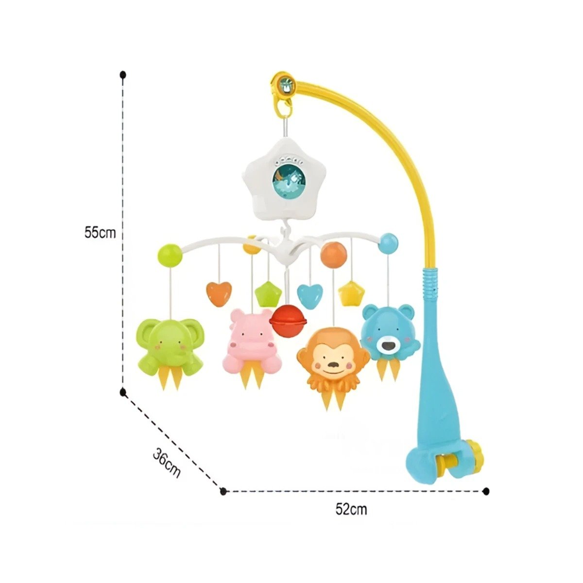 PACK4 ACCESORIO CON SONIDOS PARA CUNA DE BEBES Y LUZ AMBIENTAL Y+REGALO STICKER - 4