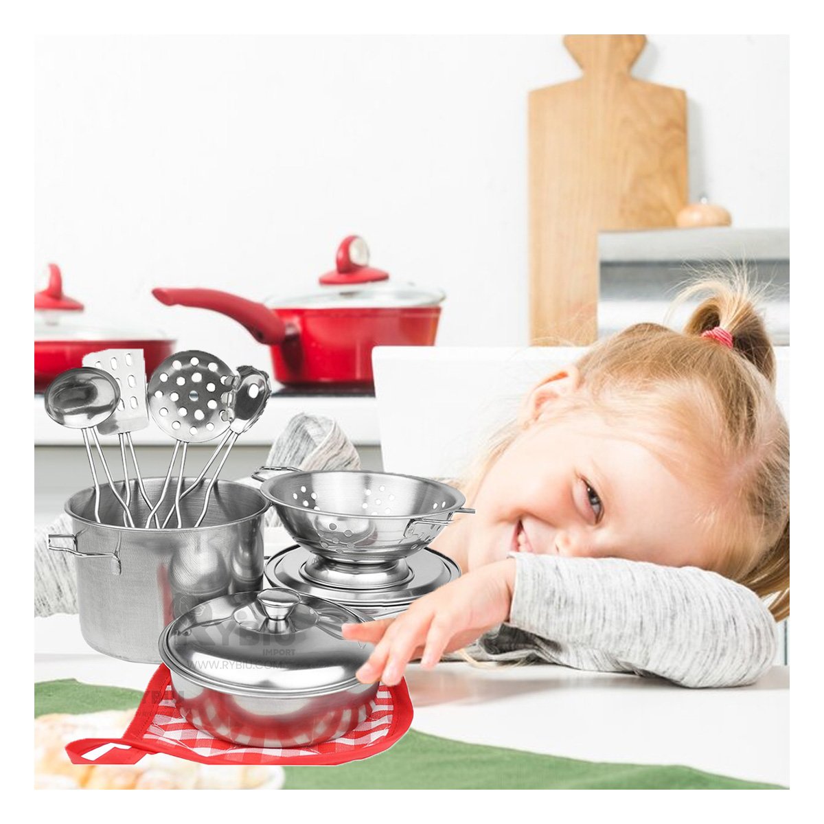 JUGUETE SET DE COCINA CON ACCESORIOS PARA DIVERSION Y+REGALO STICKER - 2