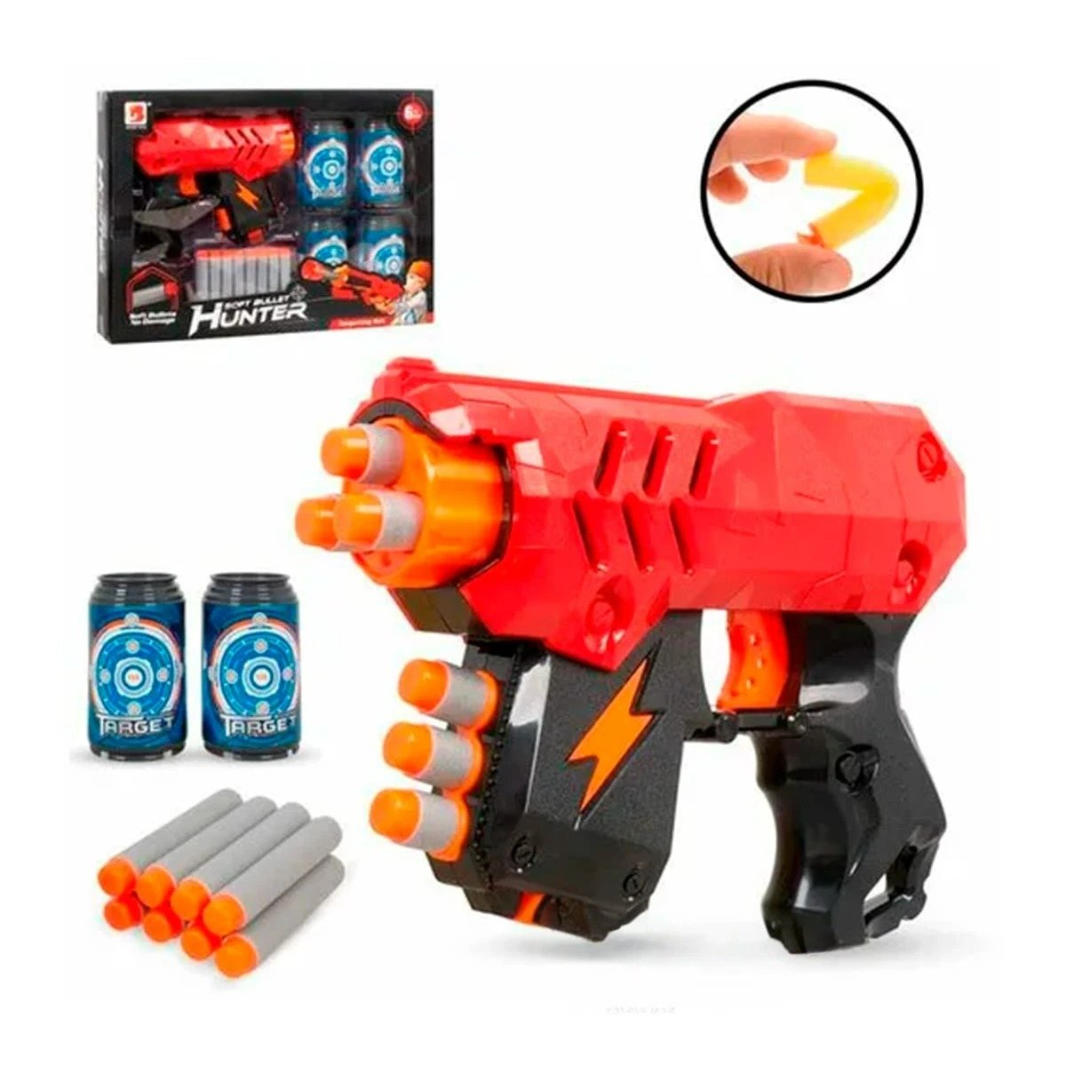 LANZADORES TUMBA LATAS PARA JUEGO CREATIVO Y+LIGAS REGALO - 3