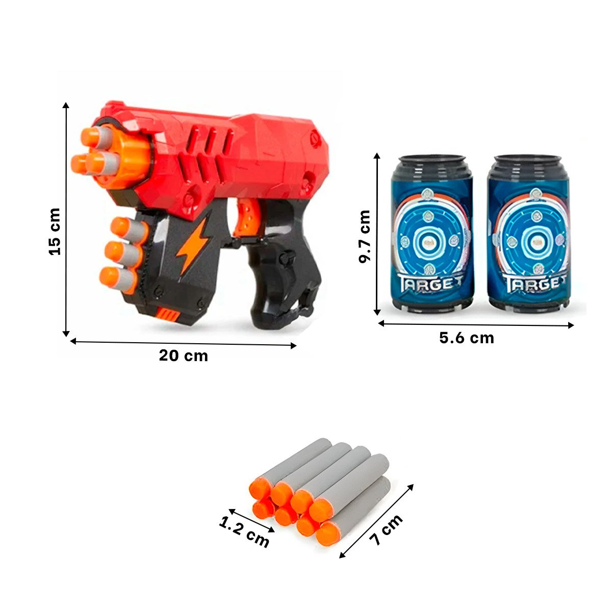 LANZADORES TUMBA LATAS PARA JUEGO CREATIVO Y+LIGAS REGALO - 4